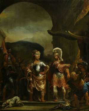 The calm Fabricius in the army camp of Pyrrhus by Ferdinand Bol Oil Painting