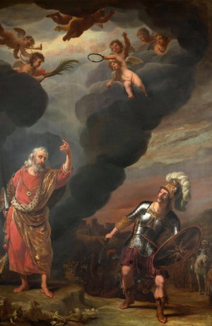 The Captain of God's Army Appearing to Joshua by Ferdinand Bol Oil Painting