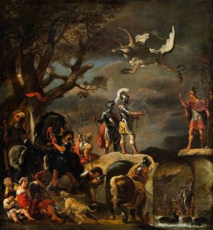 The Peace Negotiations between Claudius Civilis and Cerealis by Ferdinand Bol Oil Painting