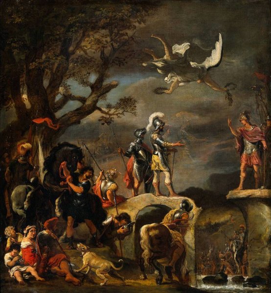 The Peace Negotiations between Claudius Civilis and Cerealis by Ferdinand Bol - Hand-Painted Oil Painting Reproduction