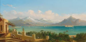 Motiv vom Lago Maggiore Oil painting by Ferdinand Bonheur