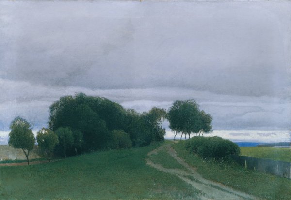 Truber Abend  by Ferdinand Brunner - Hand-Painted Oil Painting Reproduction
