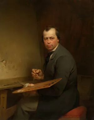 Self Portrait Oil painting by Ferdinand De Braekeleer