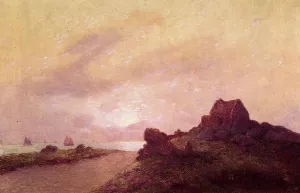 La Vigie de la Romaine au Croisic Oil painting by Ferdinand Du Puigaudeau