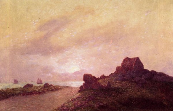 La Vigie de la Romaine au Croisic by Ferdinand Du Puigaudeau - Hand-Painted Oil Painting Reproduction