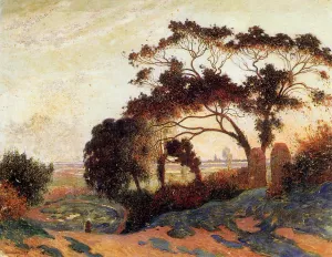 Landscape, Hills of Guerande by Ferdinand Du Puigaudeau - Oil Painting Reproduction