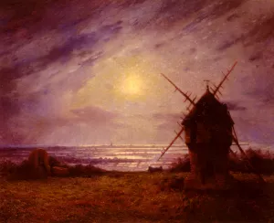 Le Moulin a Vent by Ferdinand Du Puigaudeau Oil Painting