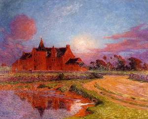 Moonlight over Kervaudu by Ferdinand Du Puigaudeau Oil Painting