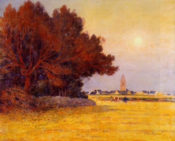 Sunrise at Batz-sur-Mer by Ferdinand Du Puigaudeau - Hand-Painted Oil Painting Reproduction