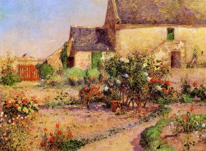 The Garden at Kervaudu by Ferdinand Du Puigaudeau Oil Painting