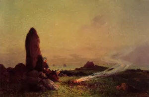 The Standing Stone by Ferdinand Du Puigaudeau Oil Painting