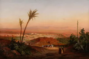 Vue d'une partie de la plaine d'Oran by Ferdinand Duboc Oil Painting