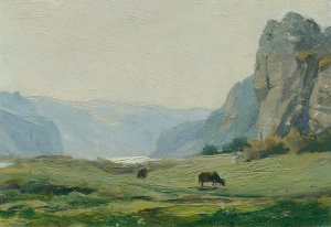 Beraun by Ferdinand Engelmuller Oil Painting