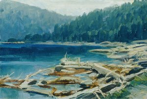 Bohmerwald by Ferdinand Engelmuller Oil Painting