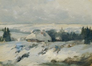 Bohmisch-Mahrische HOhe by Ferdinand Engelmuller Oil Painting