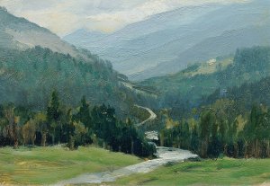 Erzgebirge by Ferdinand Engelmuller Oil Painting