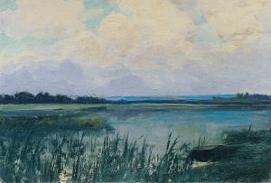 Wittingau by Ferdinand Engelmuller Oil Painting