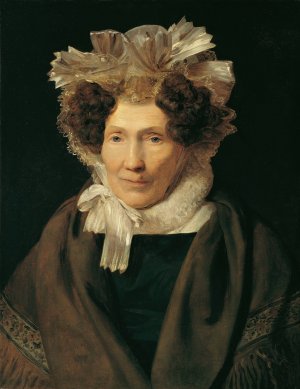 Alte Frau mit weiser Banderhaube by Ferdinand Georg Waldmuller Oil Painting