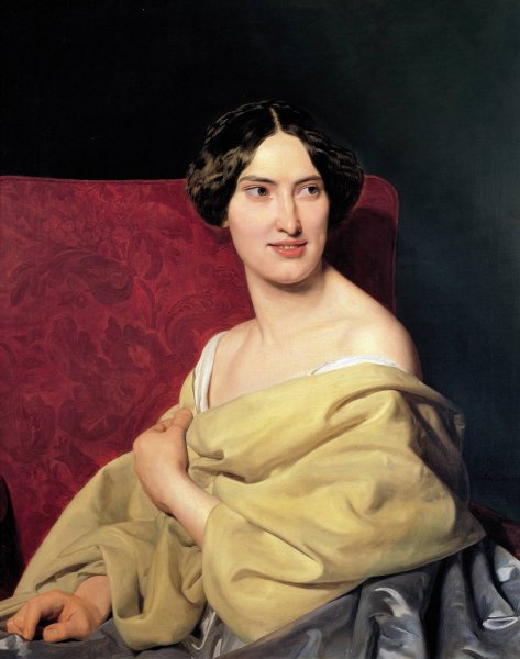 Main Product Photo of Anna Bayer, the artist's second wife  Painting by Ferdinand Georg Waldmuller