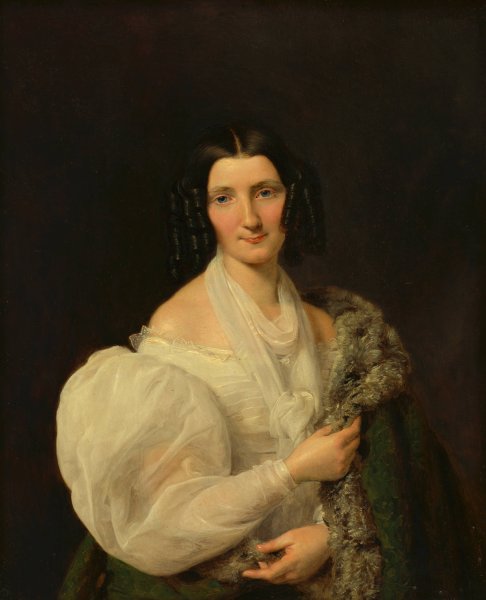 Main Product Photo of Barbara von Schickh, als Braut von Wolfgang Ritter von Manner  Painting by Ferdinand Georg Waldmuller