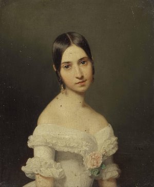 Bildnis eines Madchens by Ferdinand Georg Waldmuller Oil Painting