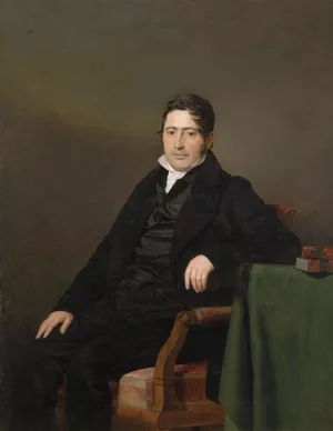 Bildnis Sigmund Caspar Fischer Oil painting by Ferdinand Georg Waldmuller