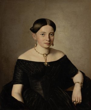 Countess Dimitri Tatischeff by Ferdinand Georg Waldmuller Oil Painting