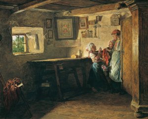 Der alte Kasten by Ferdinand Georg Waldmuller Oil Painting