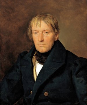 Der Kupferstecher Francois Haury by Ferdinand Georg Waldmuller Oil Painting