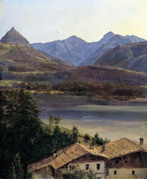 Der Wolfgangsee by Ferdinand Georg Waldmuller Oil Painting