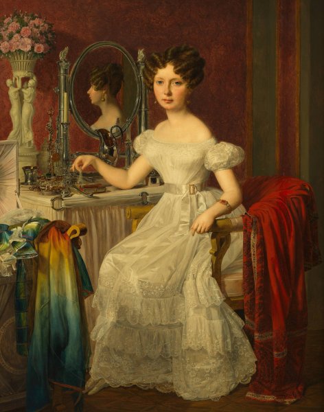Die Schauspielerin Elise HOfer  by Ferdinand Georg Waldmuller - Hand-Painted Oil Painting Reproduction