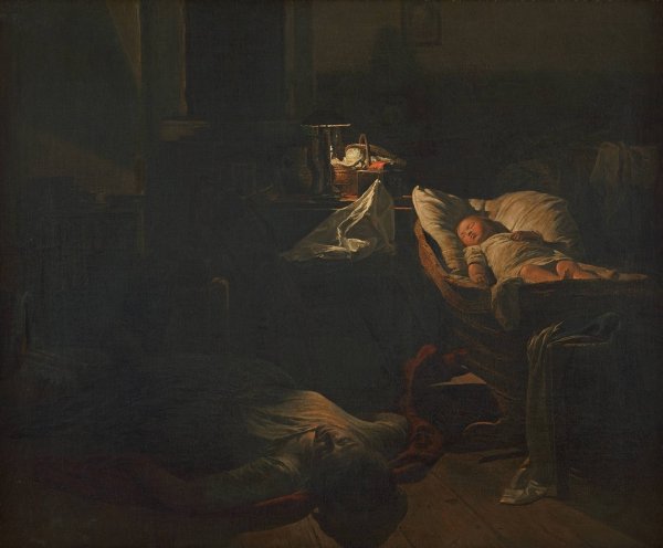 ErschOpfte Kraft  by Ferdinand Georg Waldmuller - Hand-Painted Oil Painting Reproduction
