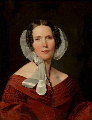 Frau von Bartsch by Ferdinand Georg Waldmuller Oil Painting