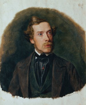 Gustav Barth, Chormeister des Wiener Mannergesangsvereins by Ferdinand Georg Waldmuller Oil Painting