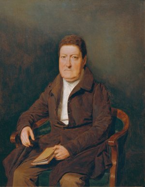 Herr Wohlleben, der Bruder des Wiener Burgermeisters Stephan Edler von Wohlleben by Ferdinand Georg Waldmuller Oil Painting