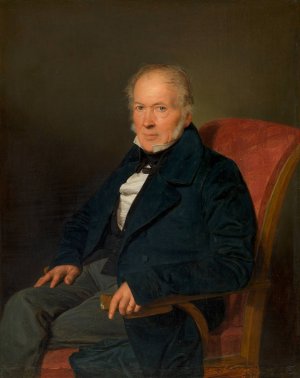 Johann Jakob Schwartz von Mohrenstern by Ferdinand Georg Waldmuller Oil Painting