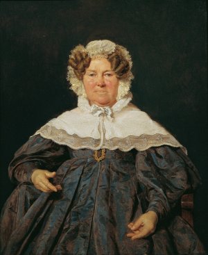 Josephine Schaumburg, geb. Stahel by Ferdinand Georg Waldmuller Oil Painting