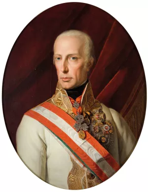 Kaiser Franz I Oil painting by Ferdinand Georg Waldmuller