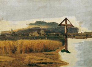 Landschaft von Brunn am Gebirge by Ferdinand Georg Waldmuller Oil Painting