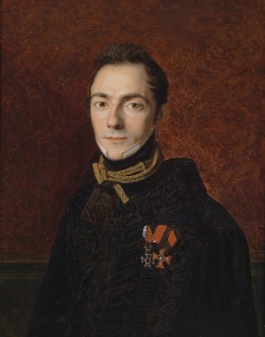 Portrait eines Grafen Apponyi by Ferdinand Georg Waldmuller Oil Painting