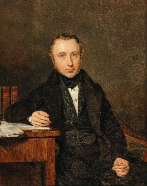 Portrat Josef von Stadler Oil painting by Ferdinand Georg Waldmuller