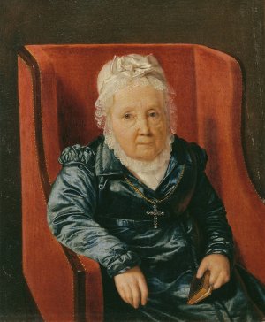 Rosina Wieser im Lehnstuhl by Ferdinand Georg Waldmuller Oil Painting