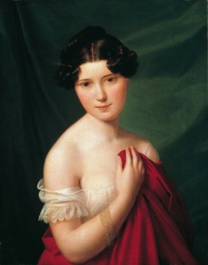 The court actress Sophie Muller by Ferdinand Georg Waldmuller Oil Painting