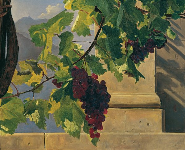 Traubengehange  by Ferdinand Georg Waldmuller - Hand-Painted Oil Painting Reproduction
