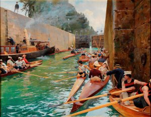 L'eclusee Oil painting by Ferdinand Gueldry