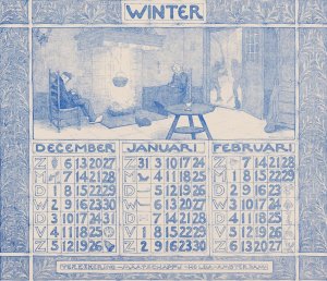 Kalender voor 1903-1904 van de Verzekering-Maatschappij Holda in Amsterdam by Ferdinand Hart Nibbrig Oil Painting