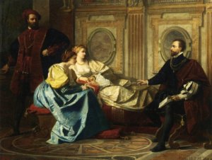 Conveying the News by Ferdinand Heilbuth Oil Painting
