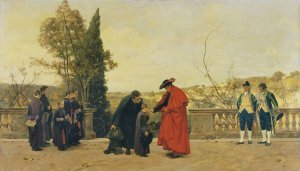The Cardinal by Ferdinand Heilbuth Oil Painting