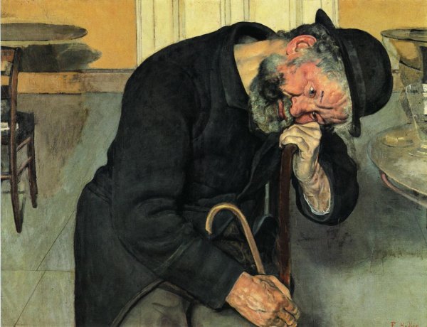 Main Product Photo of A Troubled Soul Painting by Ferdinand Hodler