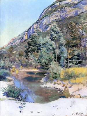 At the Foot of Mr. Saleve by Ferdinand Hodler Oil Painting